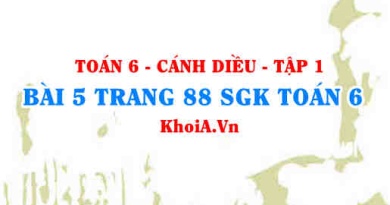 Bài 5 trang 88 SGK Toán 6 tập 1 Cánh Diều